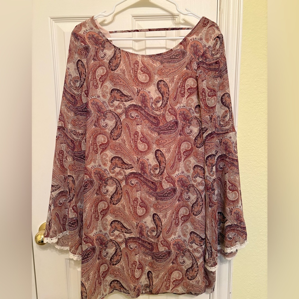 Paisley Print Women's Mini Dress